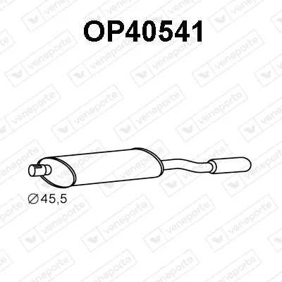 Rear Muffler Opel ASTRA F Convertible · Vauxhall ASTRA Mk III Convertible