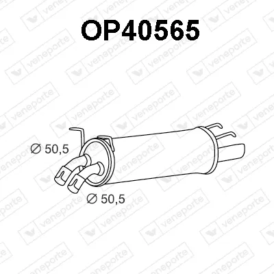 Rear Muffler Opel OMEGA B