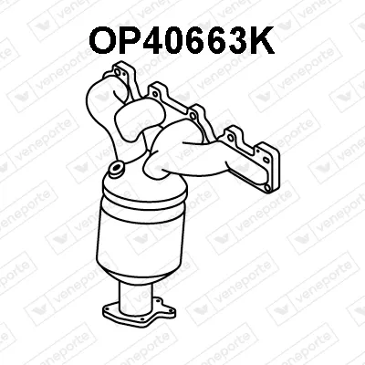 Manifold Catalytic Converter Opel VECTRA C · Opel VECTRA C GTS · Opel MERIVA A MPV
