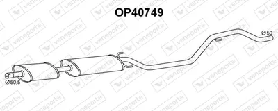 Front Muffler Opel VECTRA C · Opel VECTRA C GTS