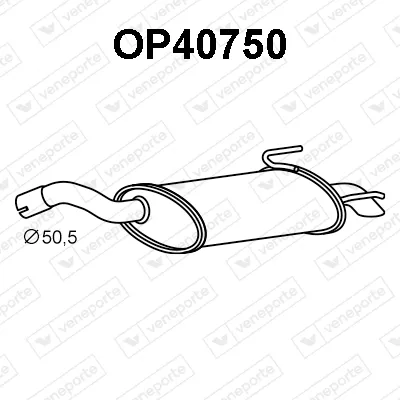 Rear Muffler Fiat CROMA · Opel VECTRA B Hatchback · Opel VECTRA C