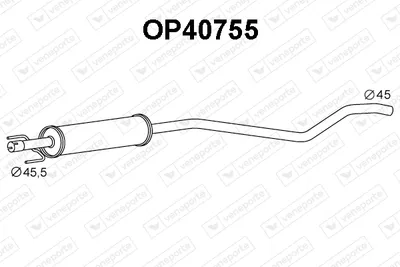 Front Muffler Opel ASTRA H Estate · Opel ASTRA H Estate Van · Vauxhall ASTRA Mk V Estate