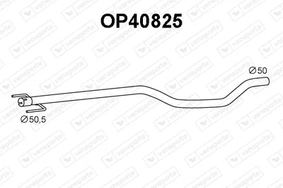 Exhaust Pipe Opel COMBO Box Body/MPV