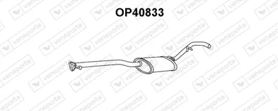 Front Muffler Opel CALIBRA A