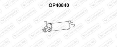 Rear Muffler Opel OMEGA B Estate