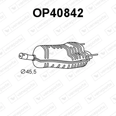 Rear Muffler Opel ASTRA H · Opel ASTRA H Estate · Opel ASTRA H GTC