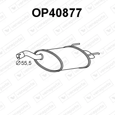 Rear Muffler Fiat CROMA · Opel VECTRA C · Opel VECTRA C GTS