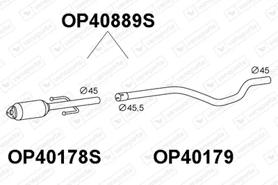 Soot/Particulate Filter, exhaust system Opel COMBO Box Body/MPV · Opel COMBO Tour · Vauxhall COMBO Mk II Box Body/MPV