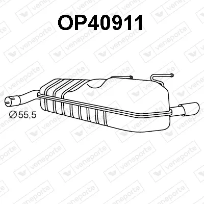 Rear Muffler Opel SIGNUM Hatchback · Vauxhall SIGNUM