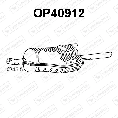 Rear Muffler Opel ASTRA G Saloon · Vauxhall ASTRA Mk IV Saloon