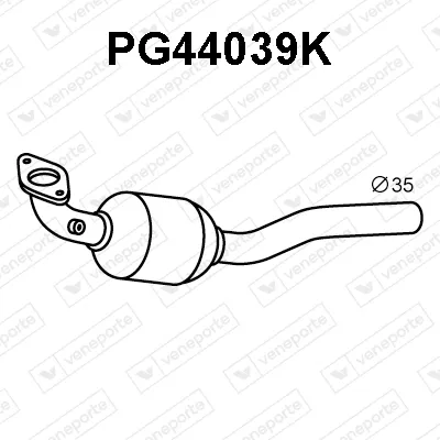 Catalytic Converter Citroën C1 II · Peugeot 108 · Toyota AYGO