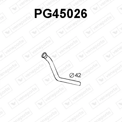 Exhaust Pipe Peugeot 504 Pickup