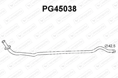 Exhaust Pipe Peugeot 504 Break