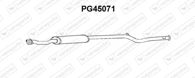 Centre Muffler Peugeot 106 I