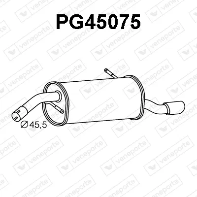 Rear Muffler Peugeot 207 · Peugeot 207 SW · Peugeot 207 Hatchback Van