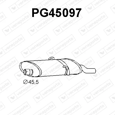 Rear Muffler Peugeot 205 I · Peugeot 205 I Convertible · Peugeot 205 II