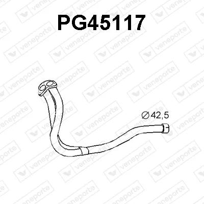 VENEPORTE exhaust pipe PG45117