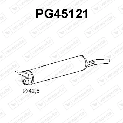 Rear Muffler Peugeot 305 I · Peugeot 305 II