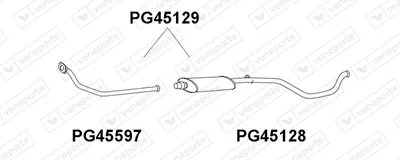 Front Muffler Peugeot 306 Hatchback
