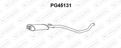 Front Muffler Peugeot 306 Hatchback