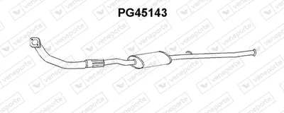 Front Muffler Peugeot 309 I