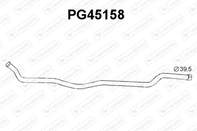 VENEPORTE exhaust pipe PG45158