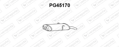 Rear Muffler Peugeot 405 I Break · Peugeot 405 I