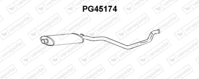 Front Muffler Peugeot 405 I Break · Peugeot 405 I