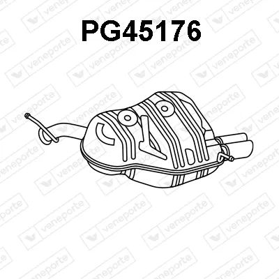Rear Muffler Peugeot 407 Coupe