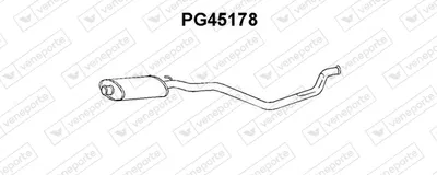 Front Muffler Peugeot 405 I Break · Peugeot 405 I