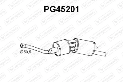 Rear Muffler Peugeot 505