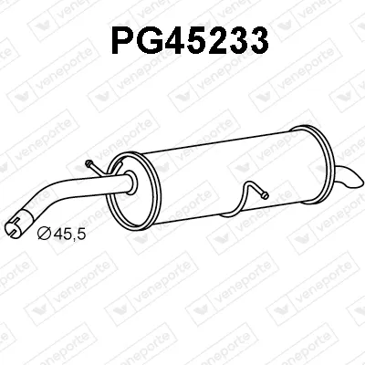 Rear Muffler Citroën C4 I · Citroën C4 II · Citroën DS4