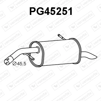 Rear Muffler Peugeot 207 · Peugeot 207 SW · Peugeot 207 Hatchback Van