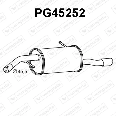 Rear Muffler Peugeot 207 · Peugeot 207 SW · Peugeot 207 Hatchback Van