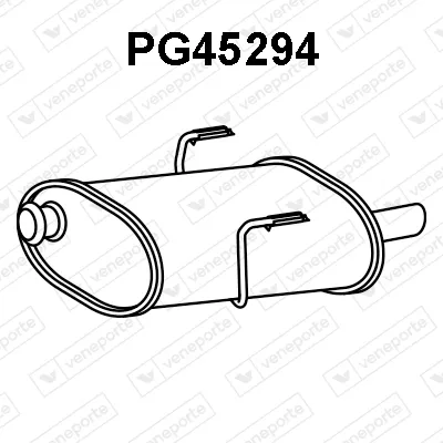 Rear Muffler Peugeot 406