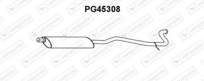 Front Muffler Peugeot 406 · Peugeot 406 Break