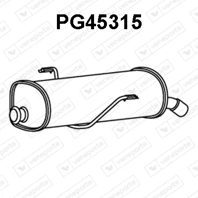 Rear Muffler Peugeot 206 Hatchback · Peugeot 206 CC
