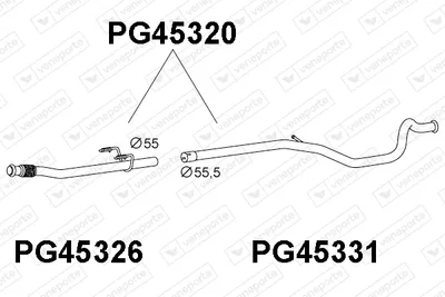 Exhaust Pipe Peugeot 206 SW