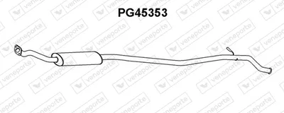 Centre Muffler Peugeot 406 · Peugeot 406 Break