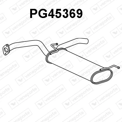 Rear Muffler Citroën C1 II · Peugeot 108 · Toyota AYGO
