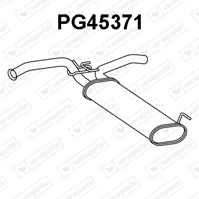 Rear Muffler Citroën C1 II · Peugeot 108 · Toyota AYGO