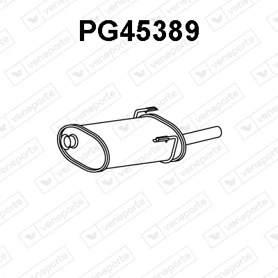 Rear Muffler Peugeot 406 Break