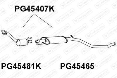 Catalytic Converter Peugeot 206 Hatchback