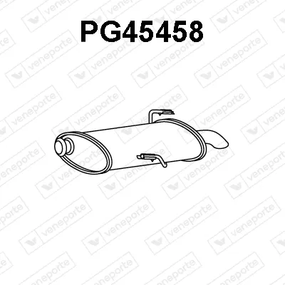 Rear Muffler Peugeot 206 SW