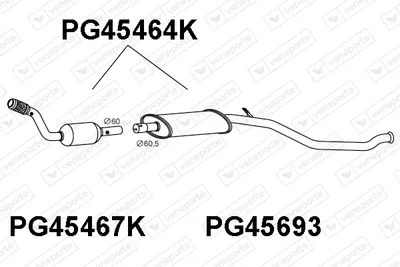 Catalytic Converter Peugeot 206 Hatchback · Peugeot 206 CC
