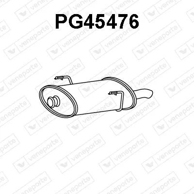 Rear Muffler Peugeot 206 Hatchback