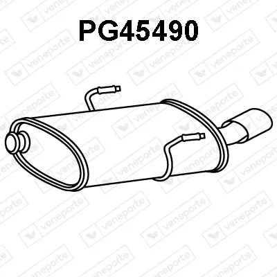 Rear Muffler Peugeot 406