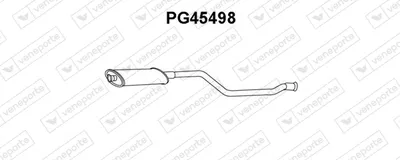 Front Muffler Peugeot 306 Convertible