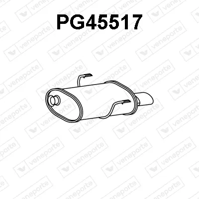 Rear Muffler Peugeot 406 Coupe