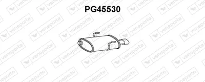 Rear Muffler Peugeot 406 · Peugeot 406 Coupe
